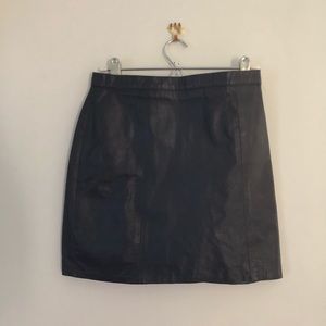 Vintage Leather Skirt